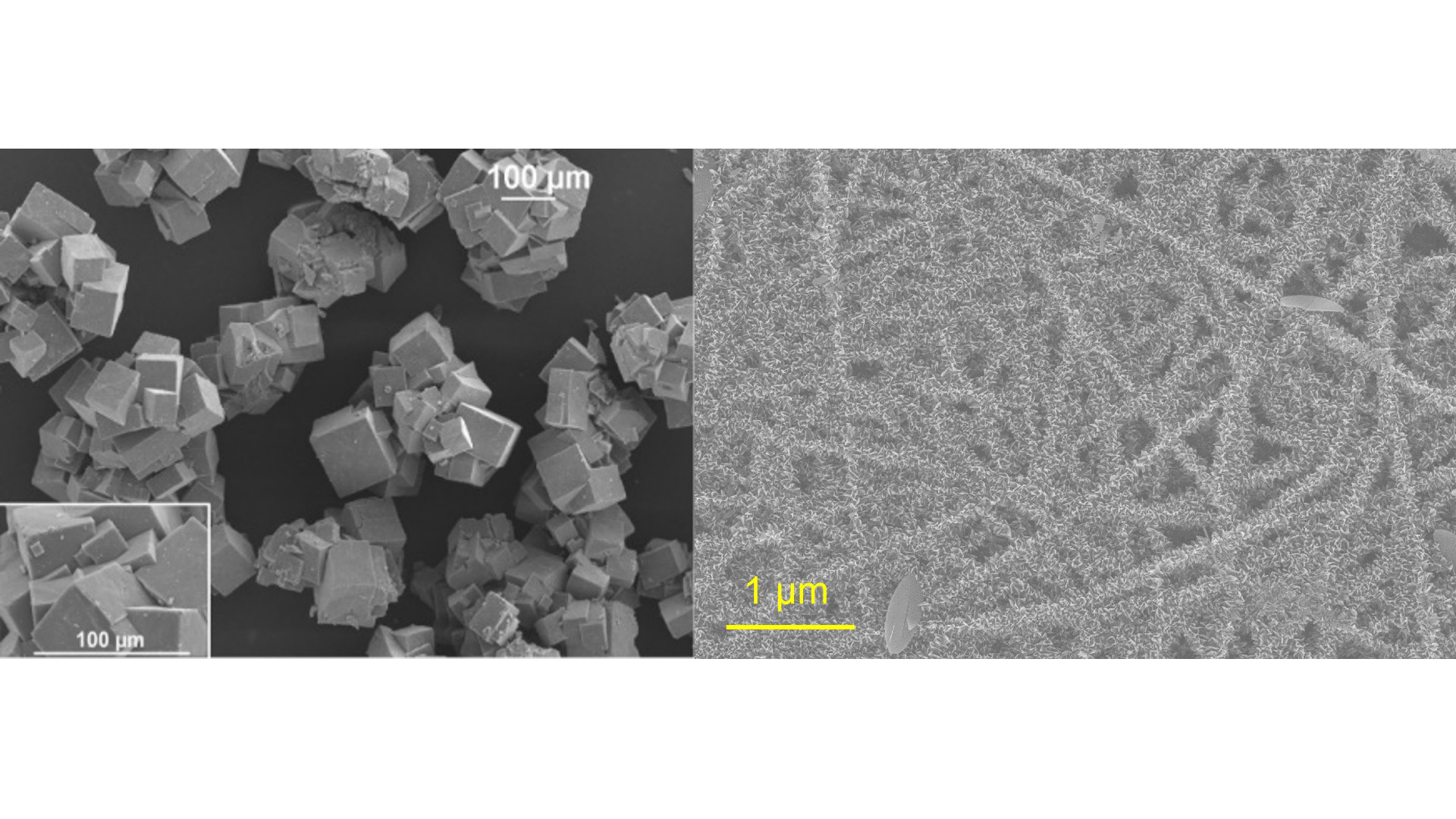 The microstructure of a metal-organic framework with ultrahigh surface area for gas capture as powder and nanofibre architecture.