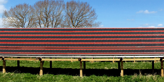 Polymer solar cell array